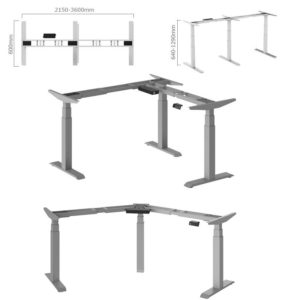Triple Motor adjustable height table height adjustable table office furniture 1