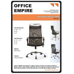 Director Chair Singapore office furniture singapore office chairs singapore oe01002