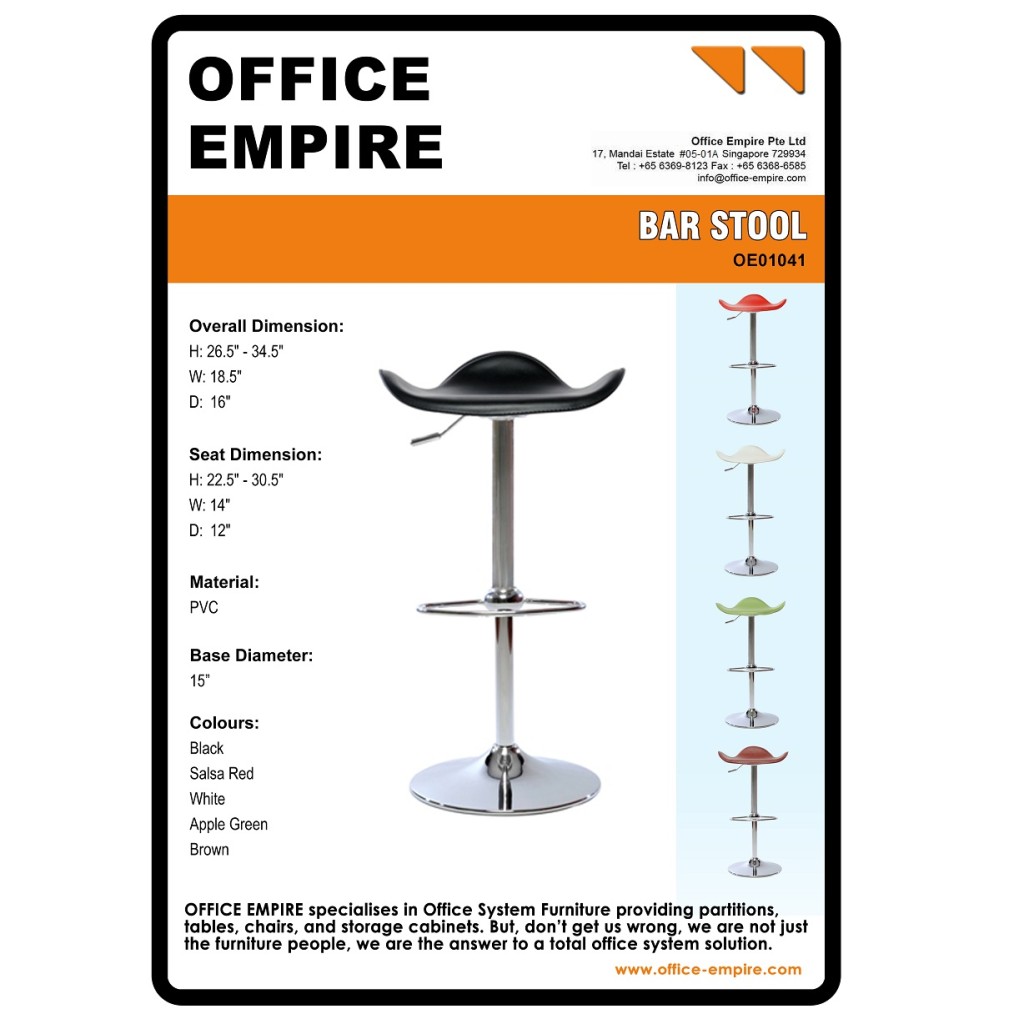 Barstool office furniture singapore office chairs singapore oe01041