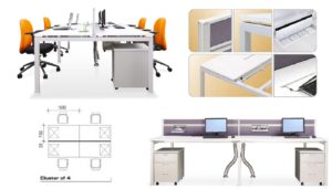 office furniture singapore office partition 28mm Office Cubicle 16
