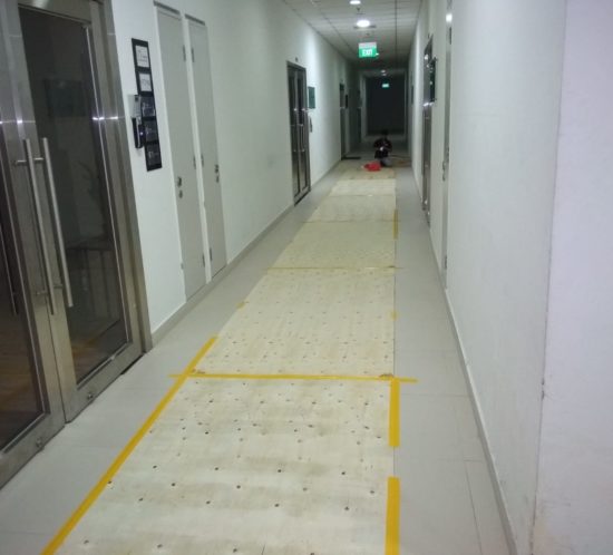 Floor Protection for New Office Renovation