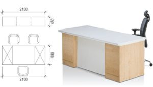 office furniture singapore Tritoma series Manager office desk Singapore with modern executive office furniture and ergonomic workspace design
