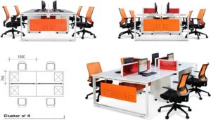office furniture singapore office partition 28mm Office Cubicle 8