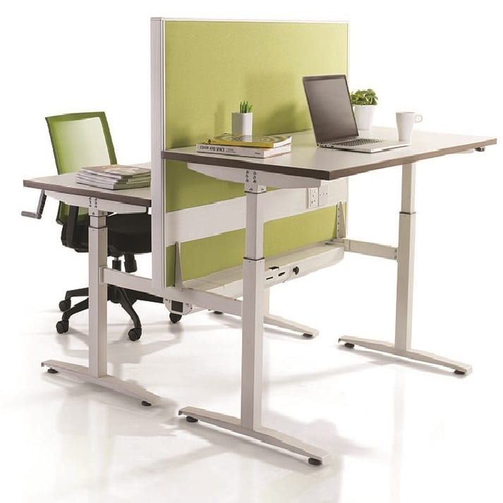 Rectangle manual adjustable height table height adjustable table office
