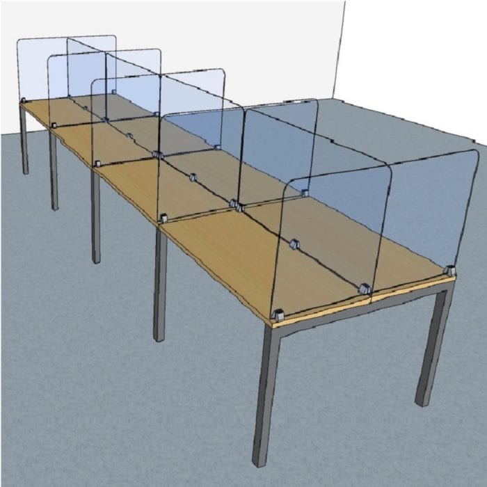 DeskDividerSupplierSingaporeRemovableAcrylicPartitionTable