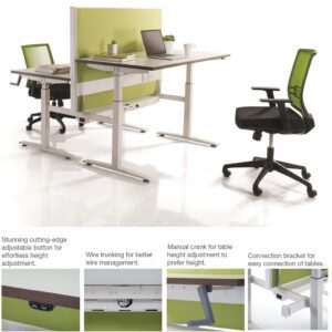 scilla manual adjustable height table height adjustable table office furniture