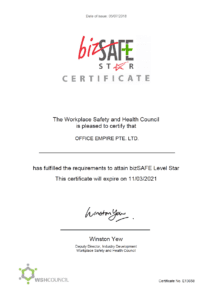 office renovation singapore BizSafe Star - big