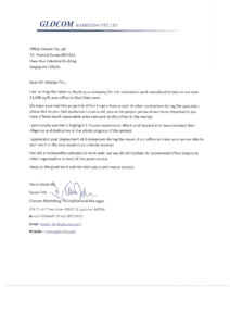 office renovation singapore best reliable commercial office renovation contractor singapore review testimonials - Glocom Marketing Pte Ltd.