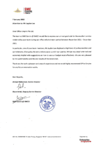 office renovation singapore best reliable commercial office renovation contractor singapore review testimonials - SME Centre @ SMCCI