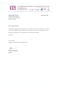 office renovation singapore best reliable commercial office renovation contractor singapore review testimonials - Techgems Engineering & Construction Pte Ltd